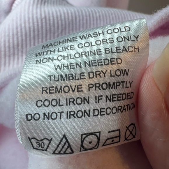 Vinyl Icons Women's Big Bow Sweatshirt Pink Black Fleece Cropped Cozy Chic Small - Picture 12 of 12